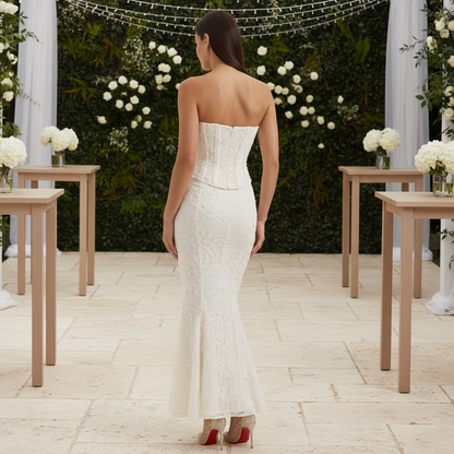 Strapless Mermaid Maxi Dress
