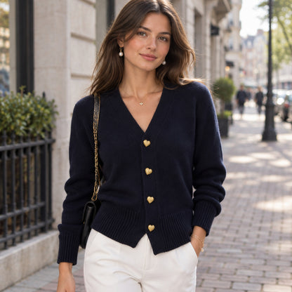 Clean Button Front Cardigan