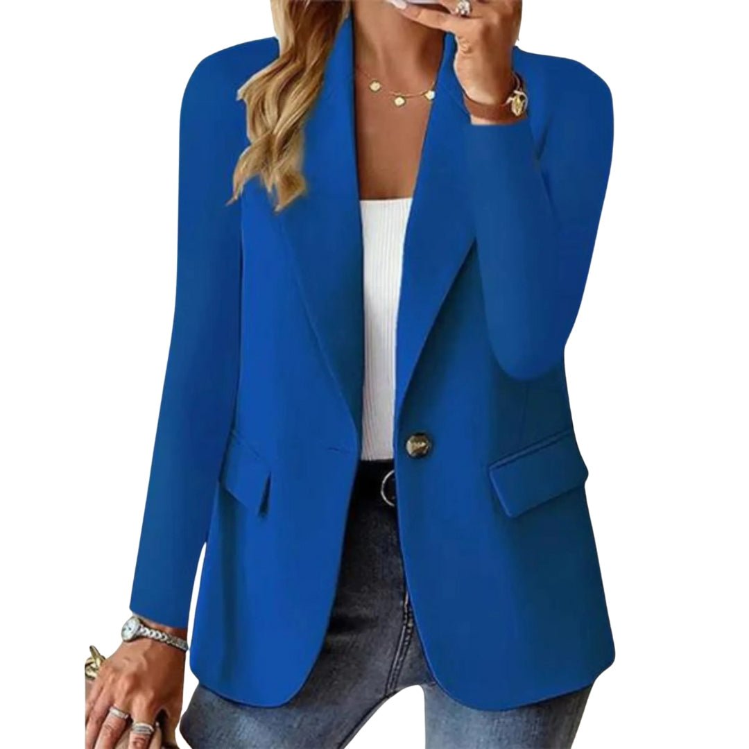 Long Sleeve Single Button Blazer