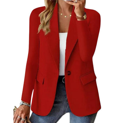 Long Sleeve Single Button Blazer