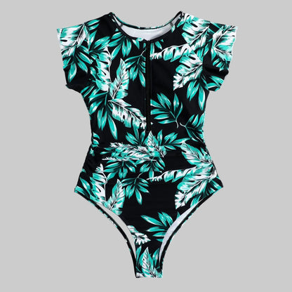 Ocean Print Tummy Coverage Tankini Set