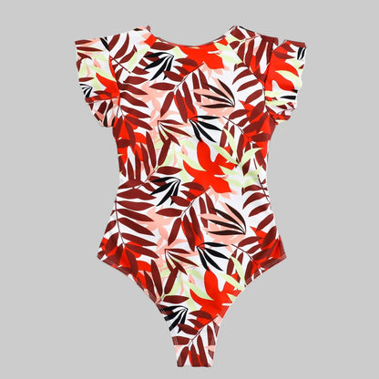 Ocean Print Tummy Coverage Tankini Set