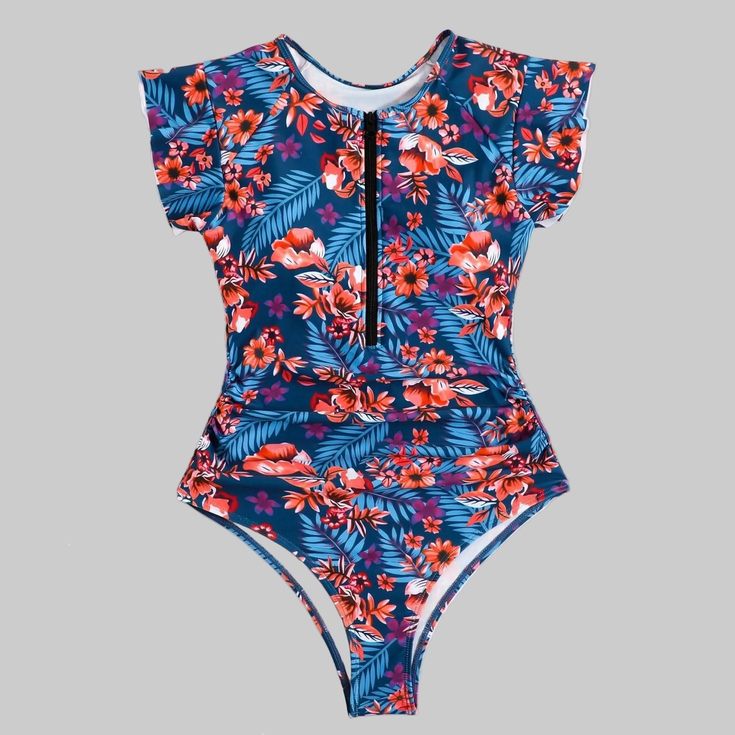 Ocean Print Tummy Coverage Tankini Set
