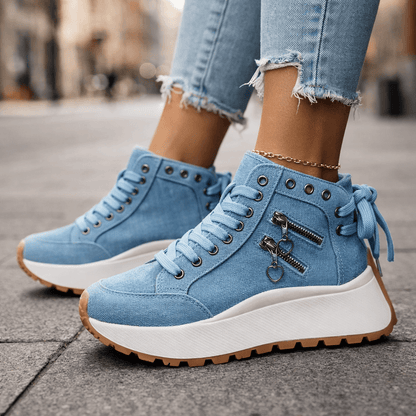 Platform High-Top Sneakers