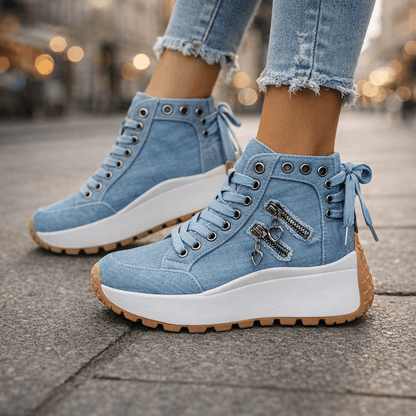 Platform High-Top Sneakers