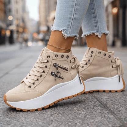 Platform High-Top Sneakers