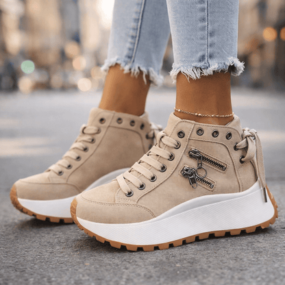 Platform High-Top Sneakers