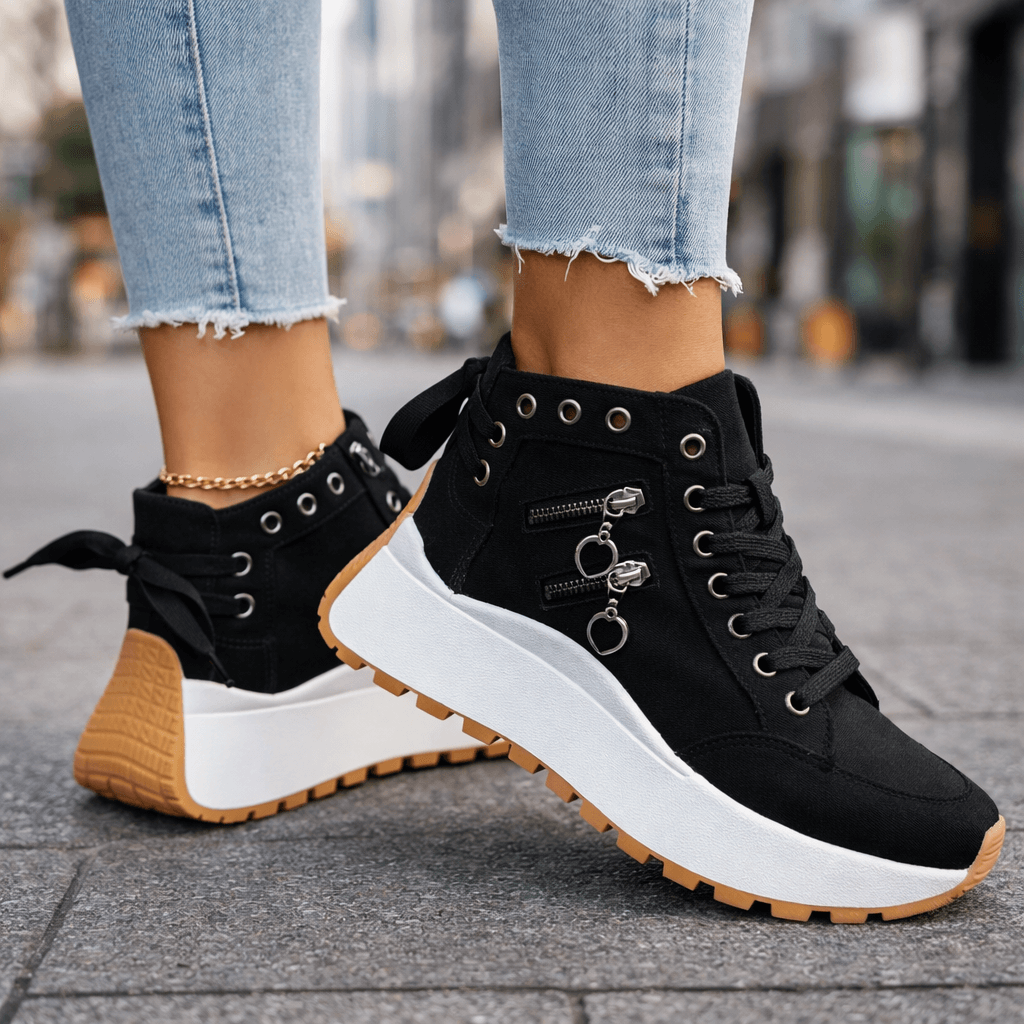 Platform High-Top Sneakers