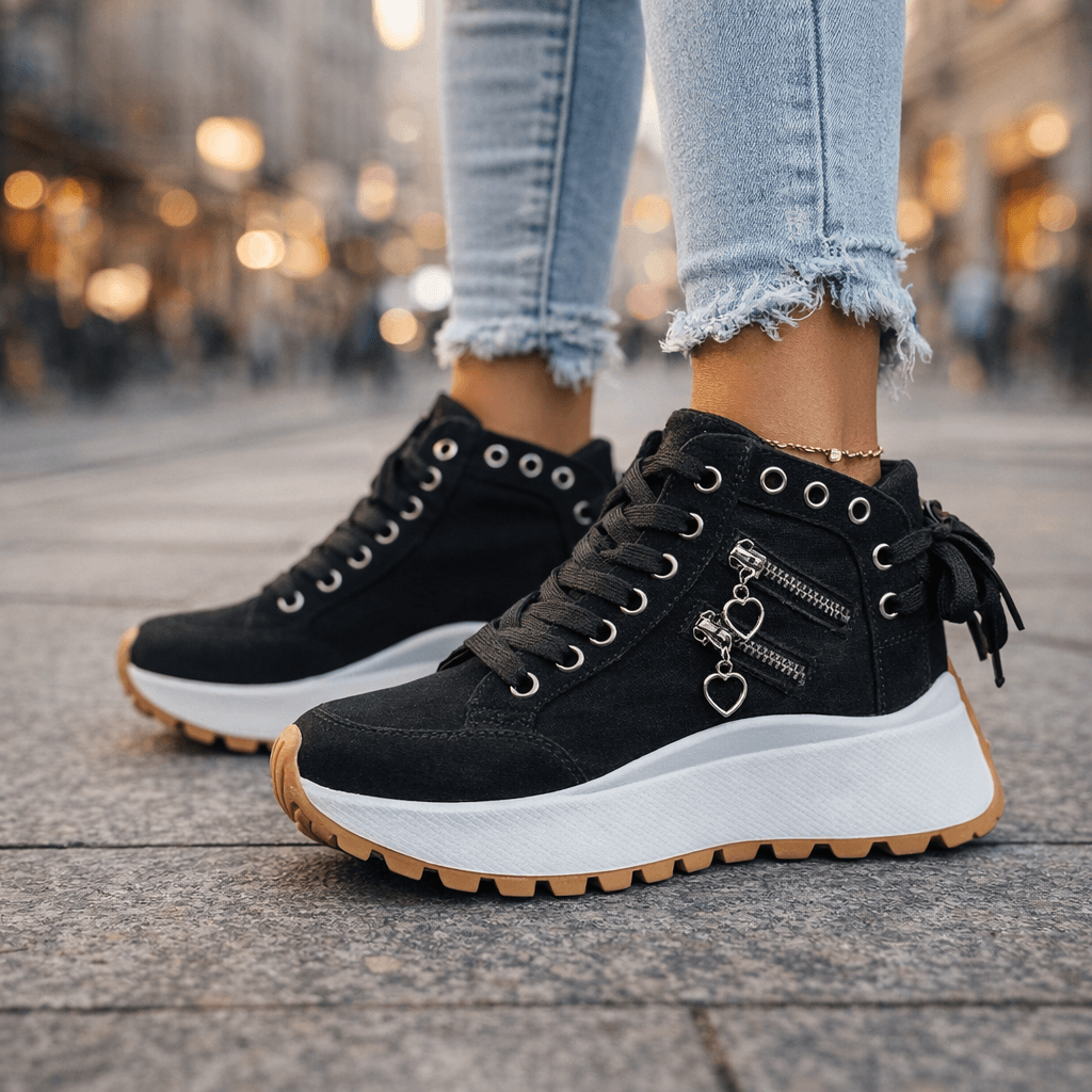 Platform High-Top Sneakers