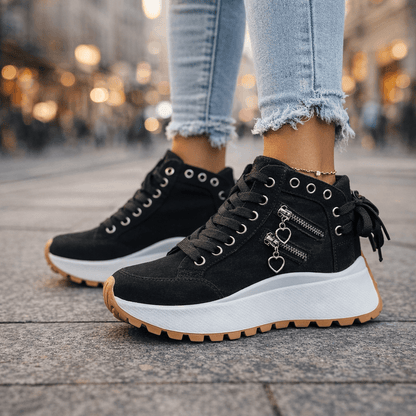 Platform High-Top Sneakers