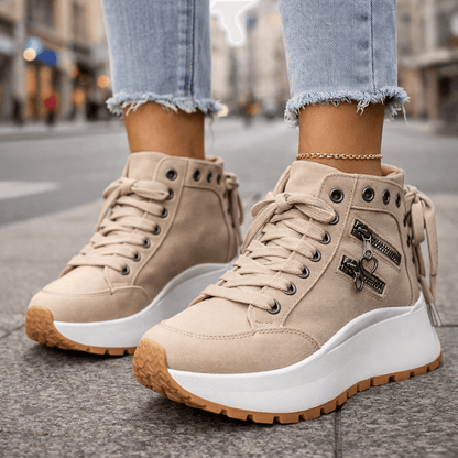 Platform High-Top Sneakers