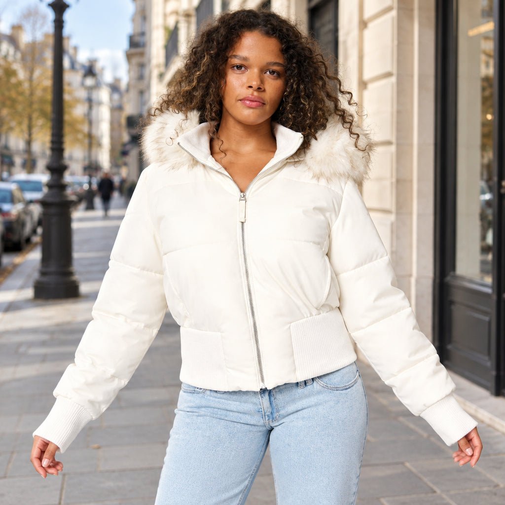 Quilted Hooded Jacket for Winter Walks