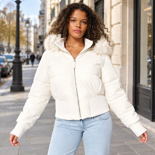 Quilted Hooded Jacket for Winter Walks