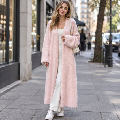 Long Open Cardigan for Layering