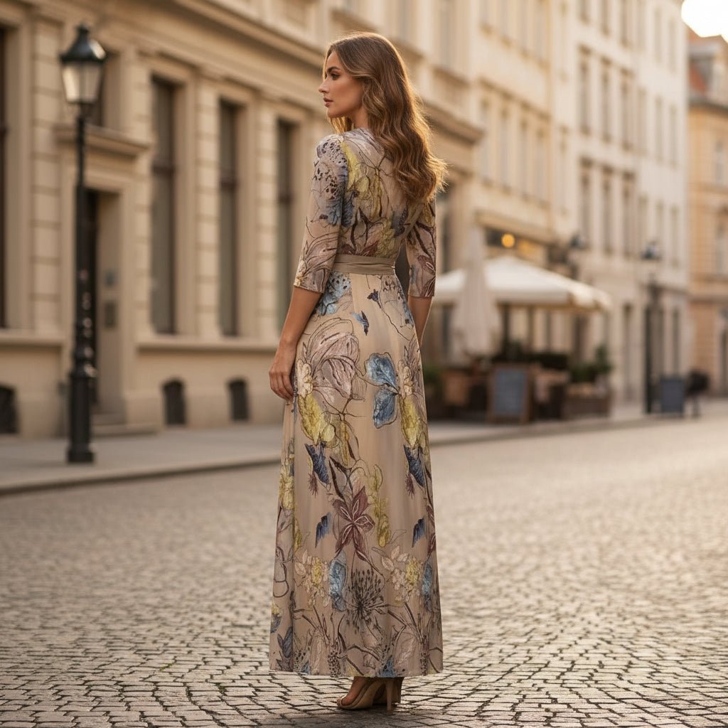 Floral Maxi Wrap Dress