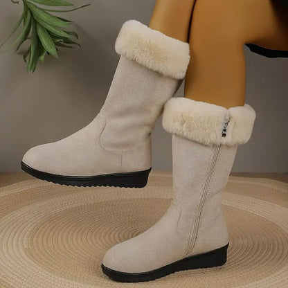 Winterstiefel mit Reißverschluss für Damen