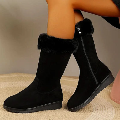 Winterstiefel mit Reißverschluss für Damen