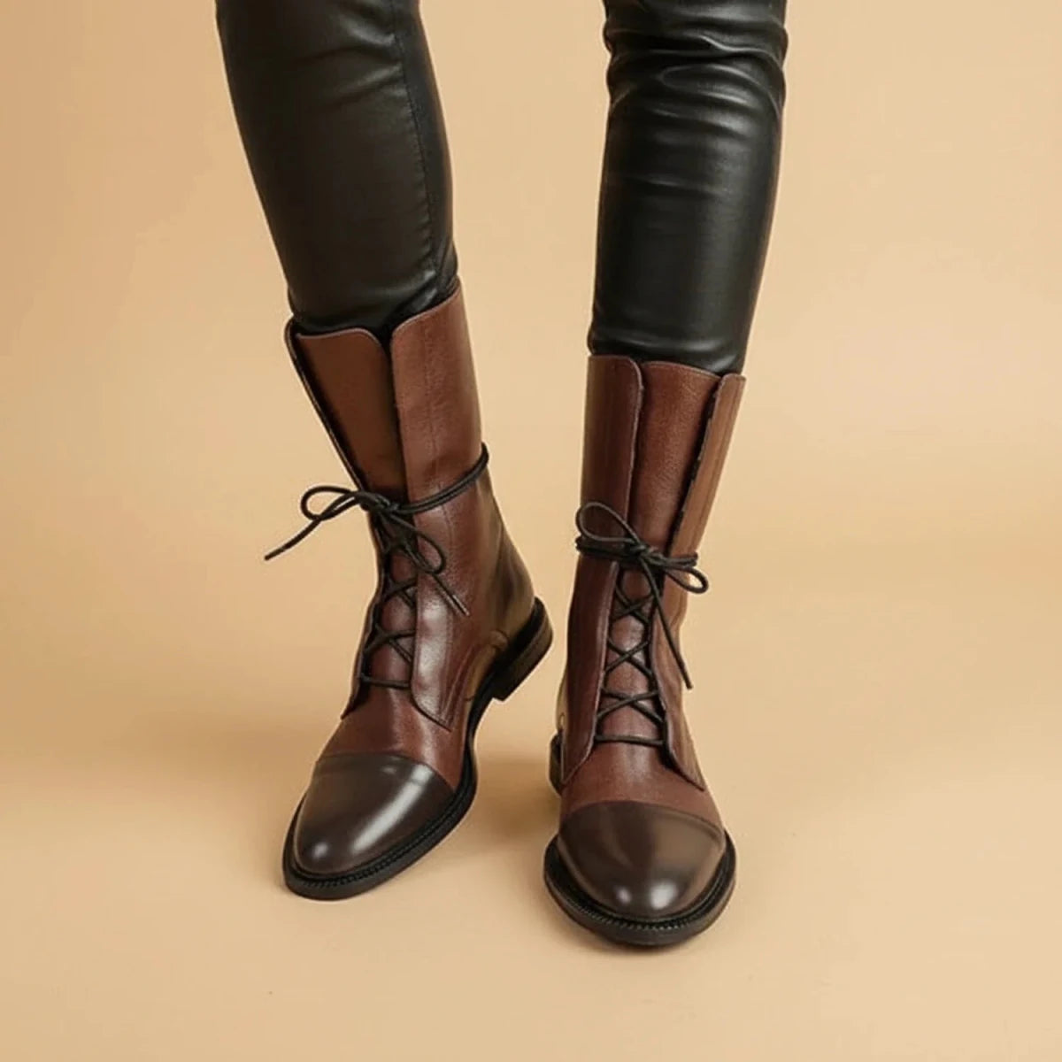 Edgy Leather Ankle Boots