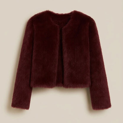 Lyra | Women's Winter Cropped Faux Fur Jacket
