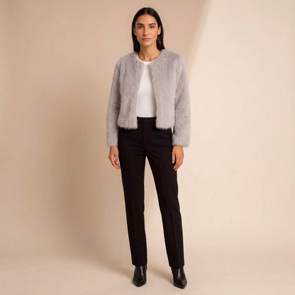 Lyra | Women's Winter Cropped Faux Fur Jacket