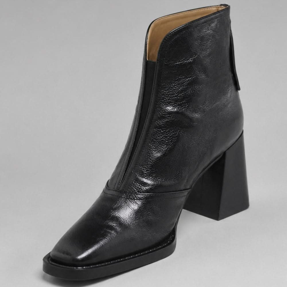 Block Heel Ankle Boots