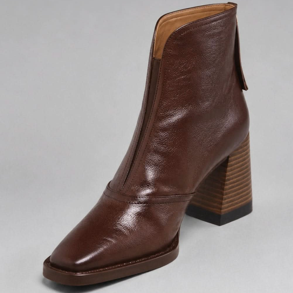 Block Heel Ankle Boots