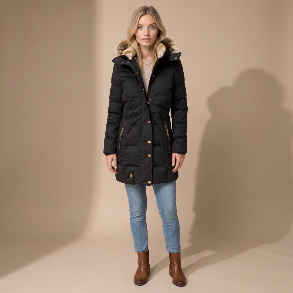 Indie | Women's Longline Quilted Hooded Parka