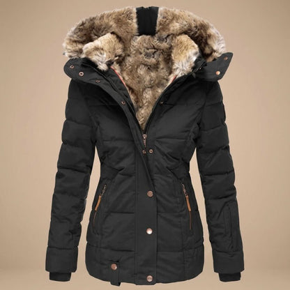 Indie | Women's Longline Quilted Hooded Parka