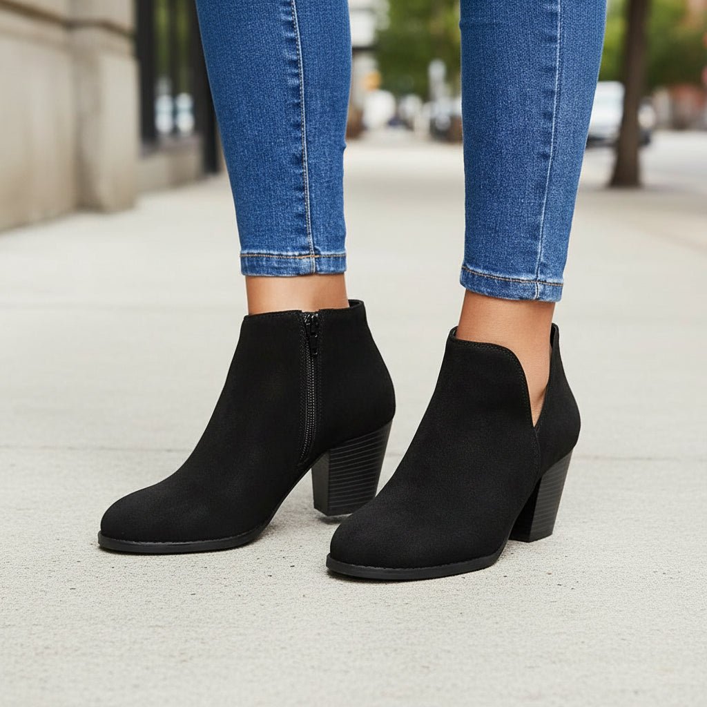 Women's Block-Heel Ankle Boot Footwear