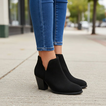 Women's Block-Heel Ankle Boot Footwear