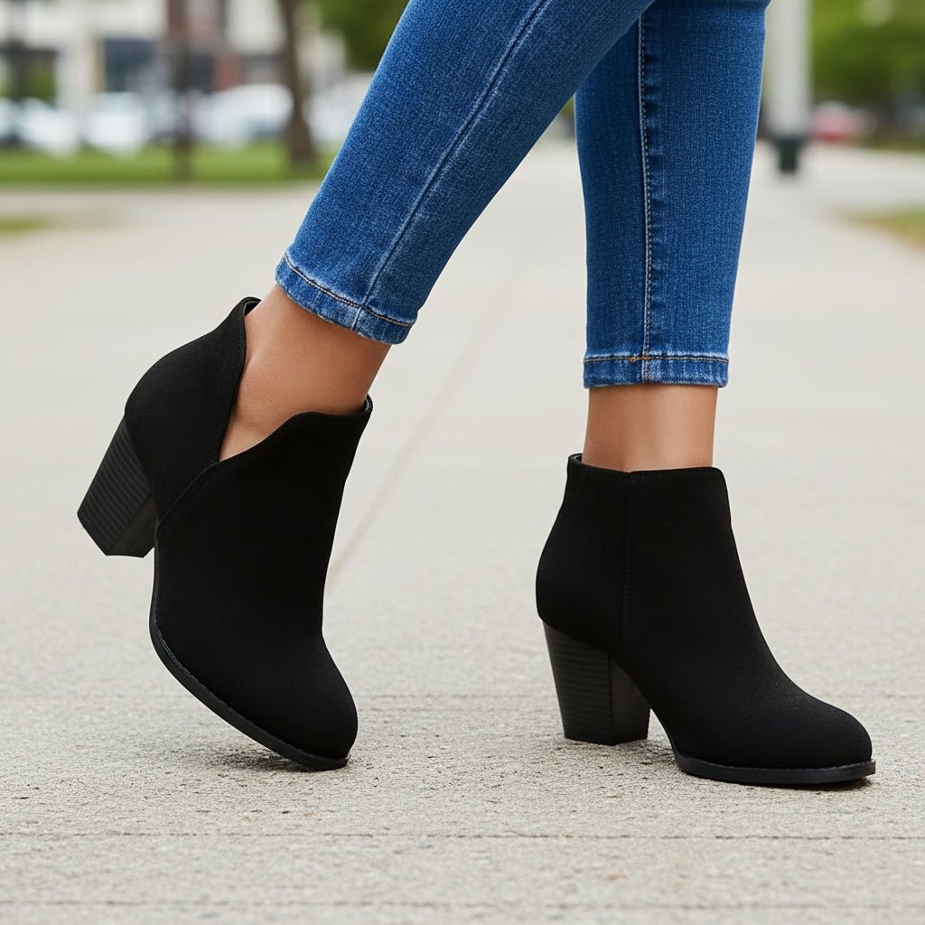 Women's Block-Heel Ankle Boot Footwear