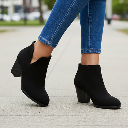 Women's Block-Heel Ankle Boot Footwear