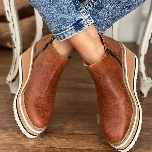 Zip Ankle Boots