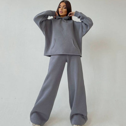Oversized Hoodie & Flare Pants Set