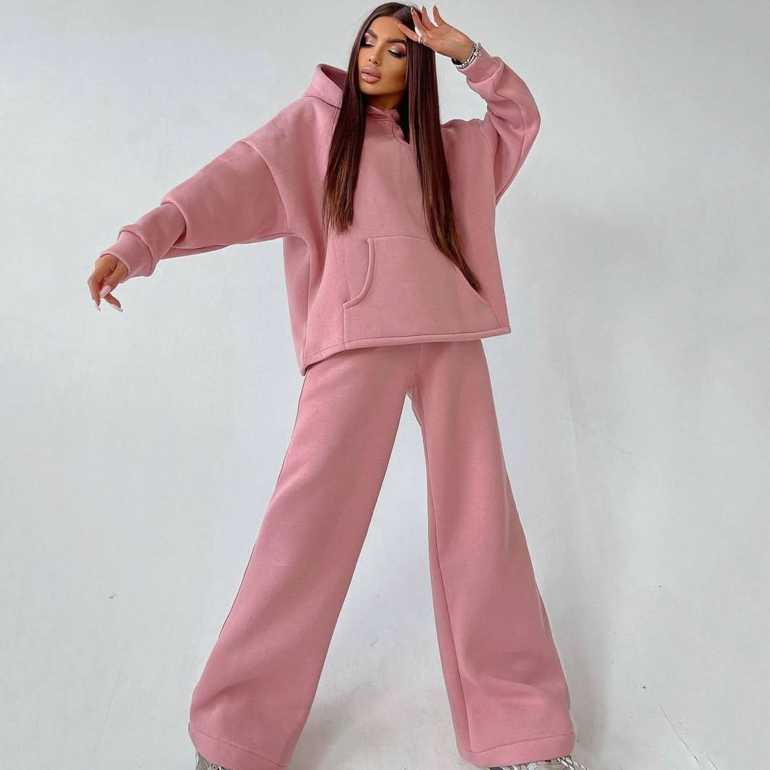 Oversized Hoodie & Flare Pants Set